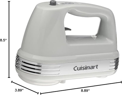 Cuisinart Power Advantage Plus 9-Speed Hand Mixer, 220W-Motor Hand Blender Electric Mixer with 9 Speed Settings, XL Dishwasher-Safe Beaters, 3 Low Mixing Speeds, Storage Case, Cool Grey