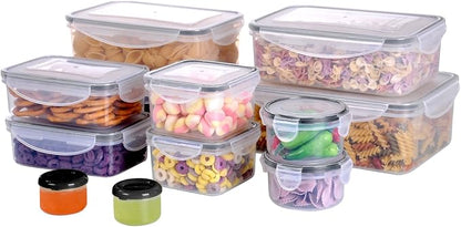 MTR 24PC Value Pack Storage Containers BPA Free Kitchen Storage Dishwasher Safe Microwave Safe Freezer Safe Airtight Silicone Containers Leakproof & Reusable (24)