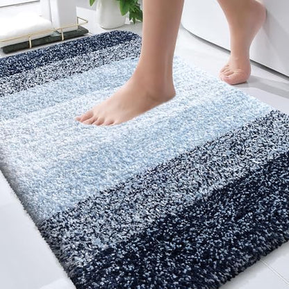 OLANLY Bathroom Rugs Mat 36x24, Extra Soft Absorbent Microfiber Bath Rugs