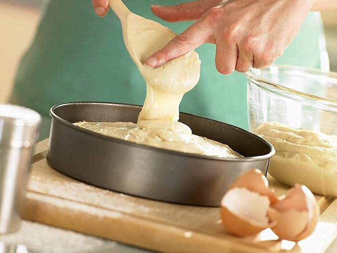 HIC Kitchen Classic Made in France Solid Beechwood Spoon, 18-Inches, Strong Long Handled Spoon for Cooking, Baking, Mixing, and Stirring