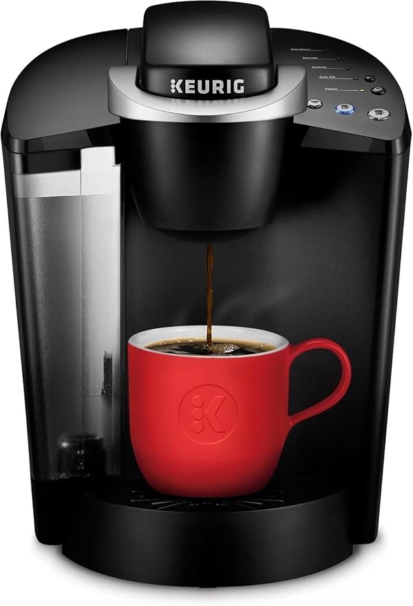 Keurig K-Classic Single Serve K-Cup Pod Coffee Maker, with 3 Brew Sizes, 48oz Removable Reservoir, Black (Renewed)