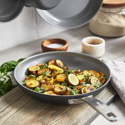 GreenPan Chatham Hard Anodized Healthy Ceramic Nonstick, 10" Frying Pan Skillet, PFAS-Free, Dishwasher Safe, Oven Safe, Gray