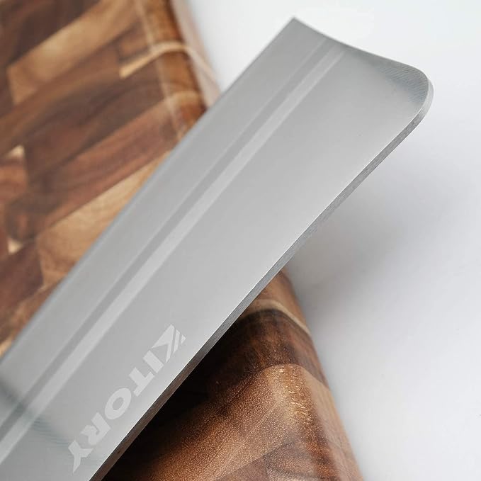 Kitory Chinese Chef Knife 7 Inch, Ultra Sharp German Steel Cleaver Knife with Ergonomic Pearwood Handle, Heavy Duty Bone Chopping Knife for Meat, Vegetables & Daily Kitchen Use