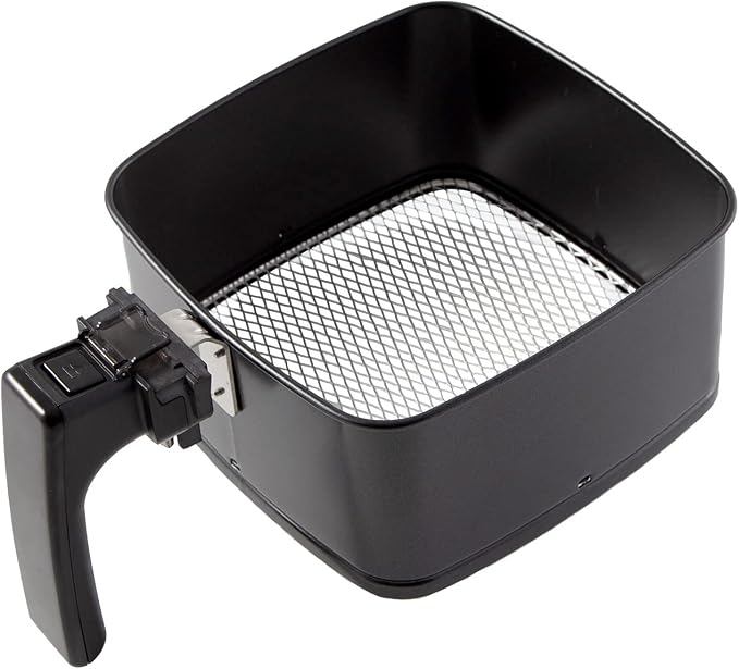 Nuwave 3QT Brio Replacement Base Tray & Fry Pan Basket – Compatible with NuWave 3QT Brio Model 36001 & 36011,Black