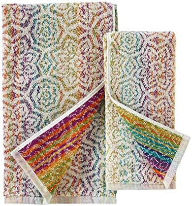SKL Home Rhapsody Bath Towel, Premium 100% Cotton, Multi