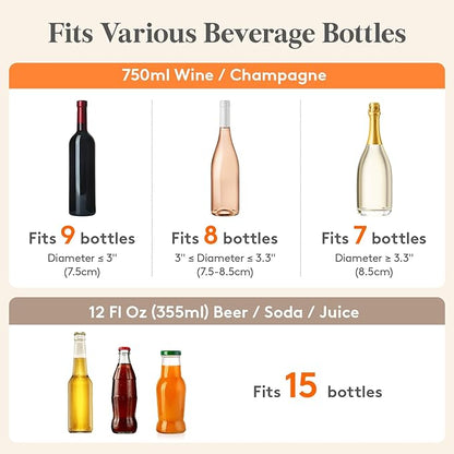 Lifewit 11.5L Ice Bucket for Parties, Large Plastic Drink Cooler for Champagne Wine, Beer, Clear Beverage Tub for Mimosa & Cocktail Bar, Portable Chiller for Party Hosting & Serving