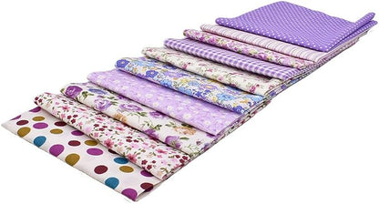 10pcs 12 x 12 inches (30cmx30cm) Print Purple Series Fabric Bundle Squares Patchwork DIY Sewing Scrapbooking Quilting Pattern Artcraft