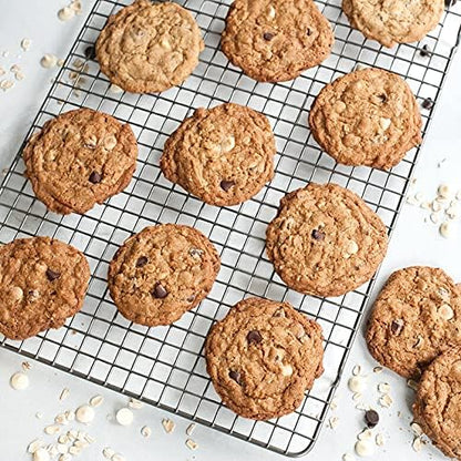 Nordic Ware 43343 Oven Safe Nonstick Baking & Cooling Grid (1/2 Sheet), One Size, Steel