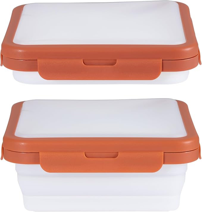 Reusable Silicone Food Storage Container with Lid Avocado Saver, Onion Keeper, Silicone Kitchen Organizers for Fridge