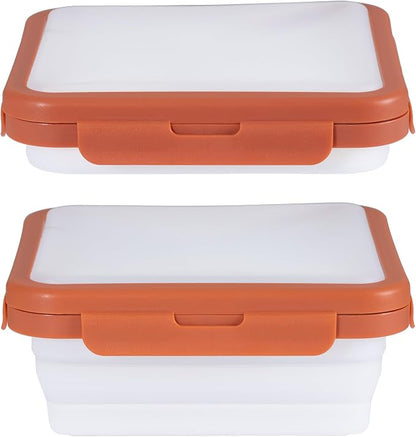 Reusable Silicone Food Storage Container with Lid Avocado Saver, Onion Keeper, Silicone Kitchen Organizers for Fridge