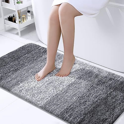 OLANLY Bathroom Runner Rug 47x24, Extra Soft Absorbent Microfiber Bath Rugs
