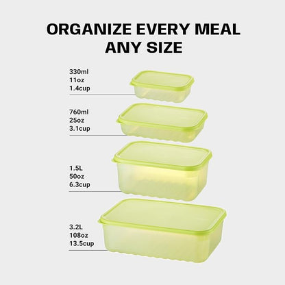 LocknLock Fresh-Block Plastic Food Storage Container | Produce Storage Containers for Fridge | Vegetable & Fruit Storage Containers for Fridge, Airtight Storage, Microwave & Dishwasher Safe 330ml