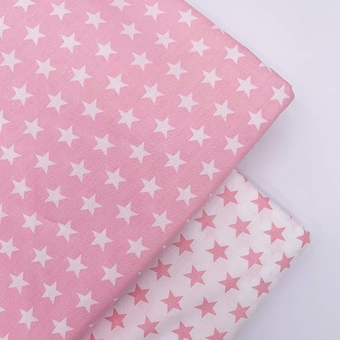 7Pcs 20" x 20" Cotton Fabric DIY Making Supplies Quilting Patchwork Fabric Fat Quarter Bundles DIY for Quilting Cotton Patchwork Cushions (Start, 20" x 20")