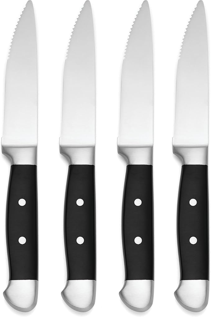 Oneida Crosshatch Cutlery Set – Jumbo 4-Piece Steak Knife Set