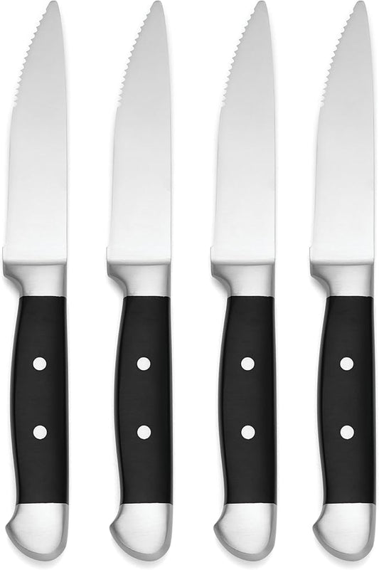 Oneida Crosshatch Cutlery Set – Jumbo 4-Piece Steak Knife Set