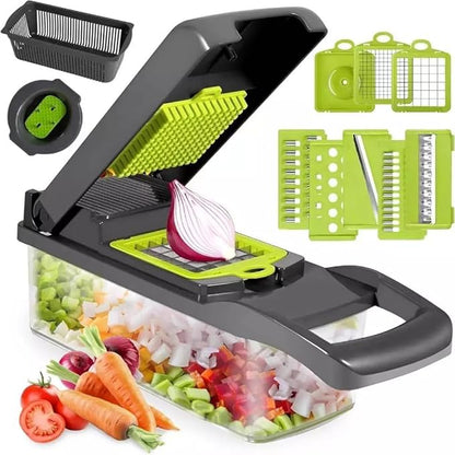 Juicer Machine, Kitchen Vegetable Slicer Dicer Cutter,Onion Mincer,Cheese Grater,Colander Basket,Kitchen Gadgets