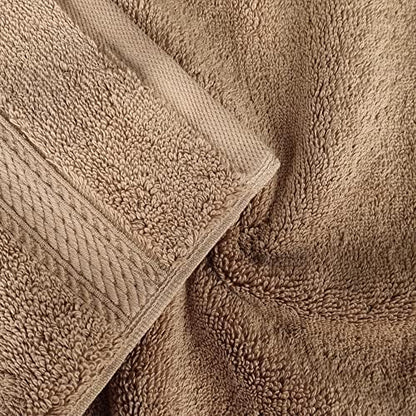 Superior Egyptian Cotton Plush & Absorbent, Face Towel Set of 6, Latte