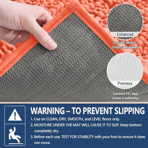Arotive Bathroom Rugs Mat 70x24, Soft Absorbent Chenille Shaggy Bath Mat
