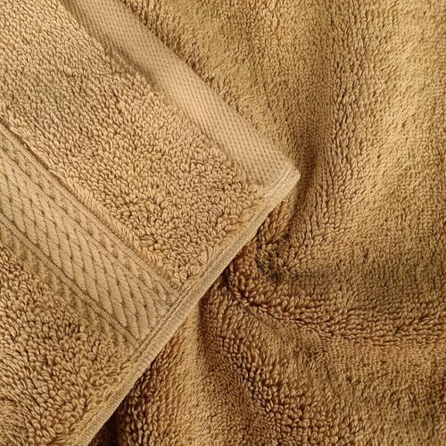 Superior Egyptian Cotton 800 GSM Plush & Absorbent, 9 Piece Set, Toast