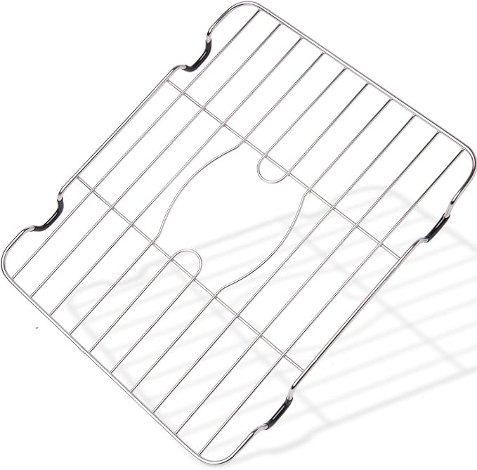 Better Houseware Sink Protectors for Kitchen Sink, Rust-Resistant Scratch-Preventing Stainless Steel Sink Protector Grid, Non-Slip Kitchen Sink Rack for Washing, 12 x 10.25 x 1 Inch