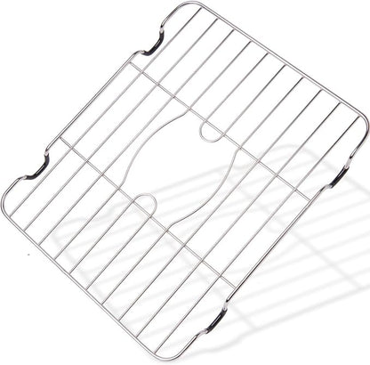 Better Houseware Sink Protectors for Kitchen Sink, Rust-Resistant Scratch-Preventing Stainless Steel Sink Protector Grid, Non-Slip Kitchen Sink Rack for Washing, 12 x 10.25 x 1 Inch