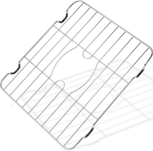 Better Houseware Sink Protectors for Kitchen Sink, Rust-Resistant Scratch-Preventing Stainless Steel Sink Protector Grid, Non-Slip Kitchen Sink Rack for Washing, 12 x 10.25 x 1 Inch