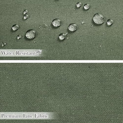 KGORGE Linen Fabric Shower Curtain Set-Semi Sheer Lightweight Waterproof Thick Cloth Neutral Washable Shower Curtains for Bathroom Bathtub Decor, Forest Green, W72 x L84, 12 Hooks Included, 1 Panel