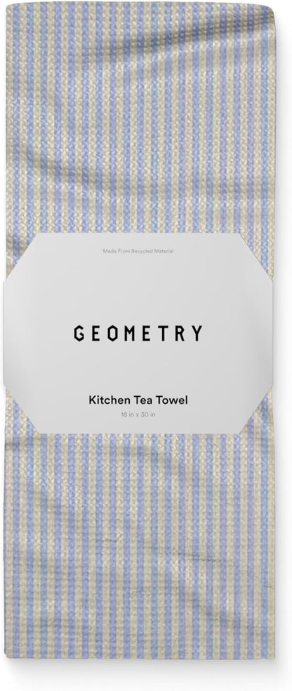 GEOMETRY Spring Kitchen Towels - Quick Dry Microfiber Cloth Spring & Summer Dish Towels for Kitchen Drying - Premium Quick Dry Towel - Cute Banana Lines, 18" x 30" - 1-Pack