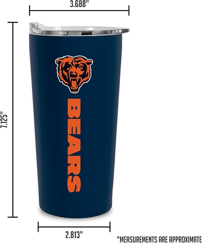 Rico Industries NFL Football Soft Touch, Easy Grip Tumbler