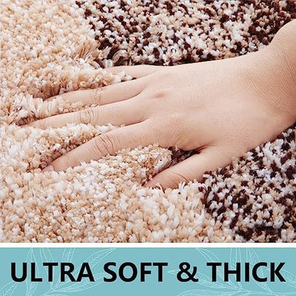 Arotive Microfiber Bathroom Rugs, Shaggy Soft Absorbent Bath Rug, 70x24
