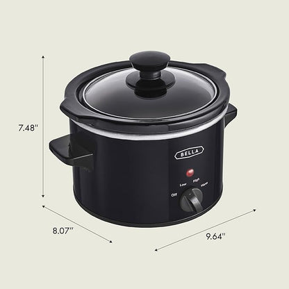 Bella 1.5 QT slow cooker, Black