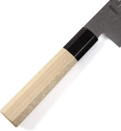 Japanese Chef Knife Damascus ZA18 69 Layer Octagonal Magnolia Wood Handle, Gyuto 8.3-inch (210mm)