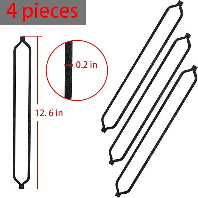 4 Pack Foam Replacement Gaskets compatible with NutriChef Vacuum Sealer Machine,Applies to NutriChef PKVS Automatic Vacuum Series Sealers