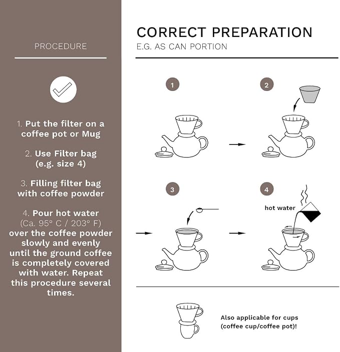 Creano XXL Porcelain Coffee Dripper Stone Grey - Ceramic Cone Brewer - Pour Over Coffee Maker - Filter Size 4 - huge and heavy quality 800gr/28oz - 6 Colours availeble