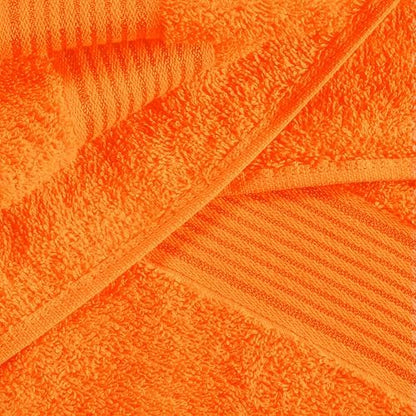 Belizzi Home Cotton 2 Pack Oversized Bath Towel Set 28x55 inches, Large Bath Towels, Ultra Absorbant Compact Quickdry & Lightweight Towel, Ideal for Gym Travel Camp Pool - Orange