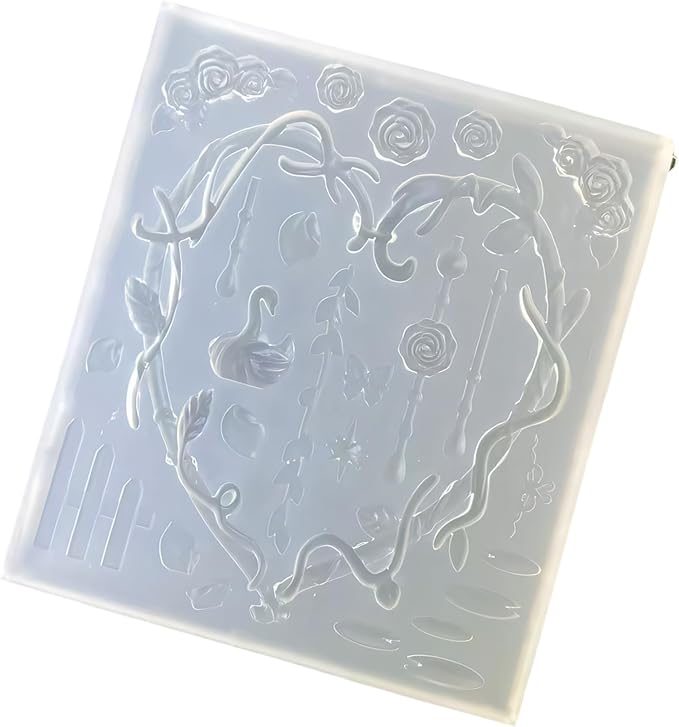Artistic Vine Pattern Cygnus Shape Silicone for Baking Jewelry Making and Home Decoration Cake Decoration