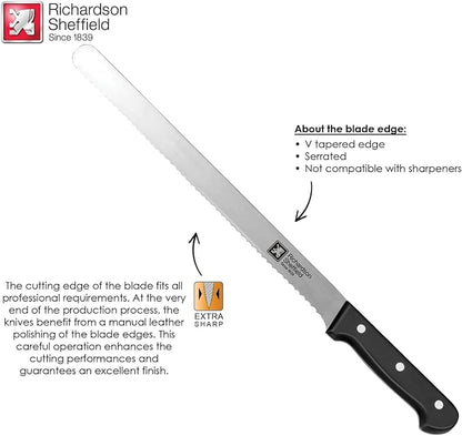 Richardson Sheffield Universal NSF Approved Professional Genoise Cake Knife, 12-Inch