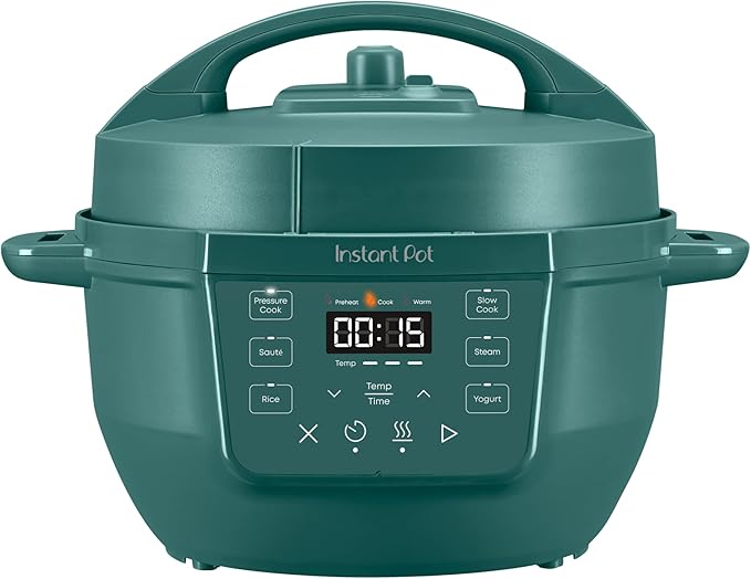 Instant Pot 4QT RIO Mini 7-in-1 Multi-Cooker, Pressure Cooker, Slow cook, Sauté, Steam, Rice Maker, Yogurt, & Warmer, Eucalyptus, 4 Quarts