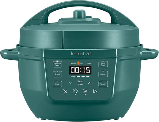 Instant Pot 4QT RIO Mini 7-in-1 Multi-Cooker, Pressure Cooker, Slow cook, Sauté, Steam, Rice Maker, Yogurt, & Warmer, Eucalyptus, 4 Quarts