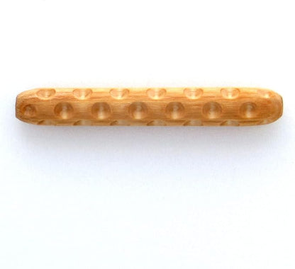 MKM Pottery Tools Wood Hand Rollers for Clay (HR-12 Dots)