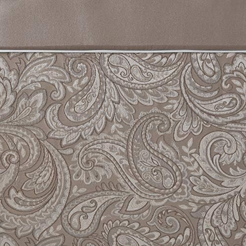 Madison Park Aubrey Shower Curtain for Bathroom, 72 x 72, Blue/Brown