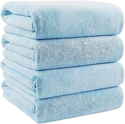 Orighty Bath Towels, Soft Feel Bath Towel, 4 Pack (27'' x 54'')