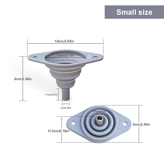 Kitchen Funnel Set of 3,Small and Large,Funnels for Kitchen Use Filling Bottle,Folding Silicone Funnel Used for Transferring Liquids in The Kitchen