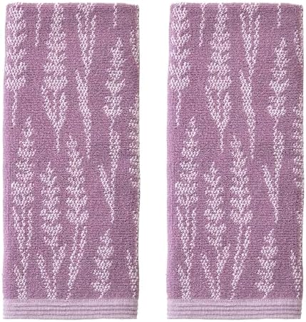 SKL Home Lavender Silhouette Hand Towel Set-2pc, Reversible, Purple