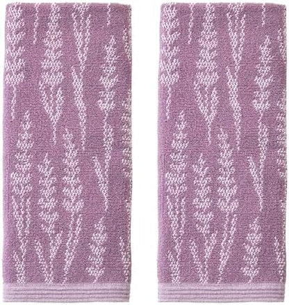SKL Home Lavender Silhouette Hand Towel Set-2pc, Reversible, Purple