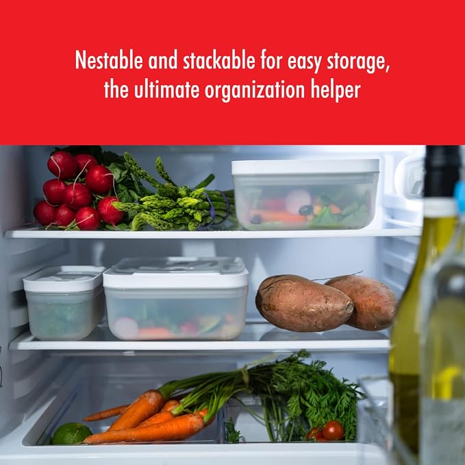 ZWILLING Fresh & Save Medium Airtight Food Storage Containers with Lids, Meal Prep Containers, Plastic, BPA-Free