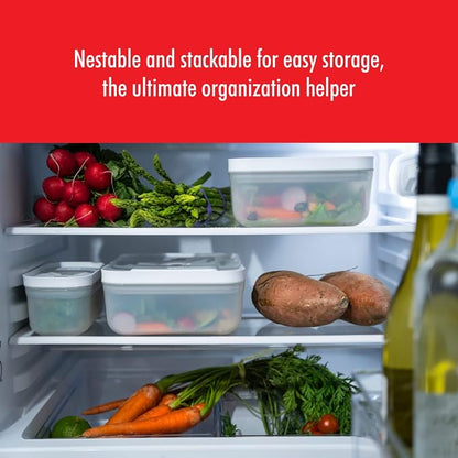 ZWILLING Fresh & Save Medium Airtight Food Storage Containers with Lids, Meal Prep Containers, Plastic, BPA-Free