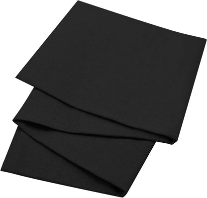 3 Pieces 18 x 21 Inches Cotton Fabric Precut Quilting Fabric Bundles Solid Colors Layer Cakes Quilt Material for DIY Craft Sewing Embroidery (BlackWhiteGrey)