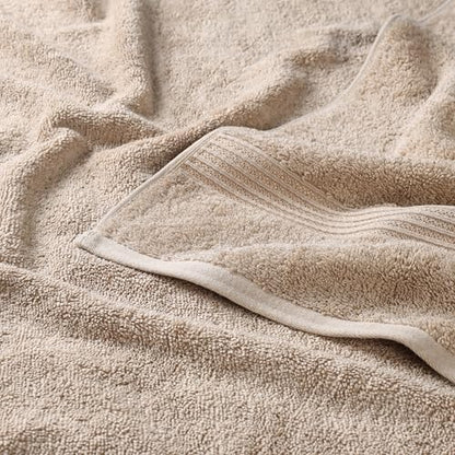 Superior Egyptian Cotton 3-Piece Towel Set, Basic Towels For Bathroom, Home Decor, Guest Bath, Shower, Apartment, Included 1 Face, 1 Hand, 1 Bath Towel, Washcloth, Quick Dry, Taupe