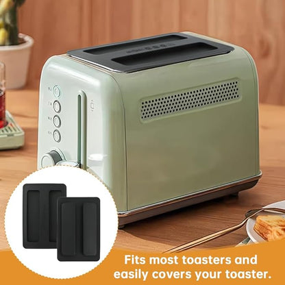 2 Pack Toaster Cover, Silicone Toaster Lid Appliances Top Cover, Universal Bread Machine Cover Kitchen Bread Maker Lid, Sandwich Machine Part Accessories